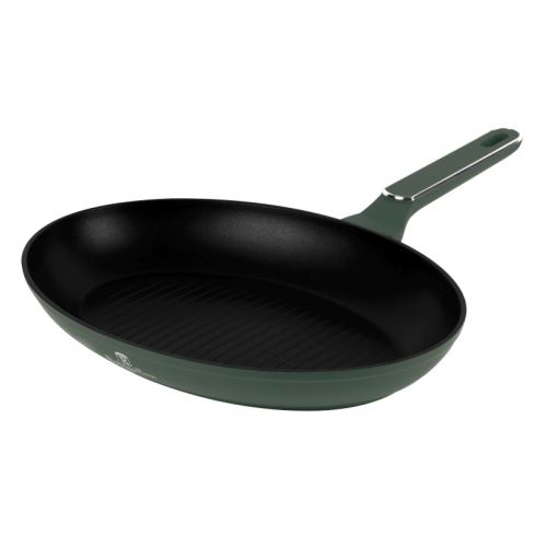 BERLINGERHAUS Pánev na ryby s titanovým povrchem 35x25 cm Matte Green Collection BH-8203