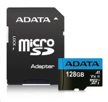 Paměťová karta Adata MicroSDXC Premier 128GB UHS-I Class 10, s adaptérem (1)