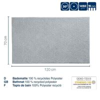 KELA Koupelnová předložka Maja 120x70 cm polyester písková béžová KL-23537 (2)