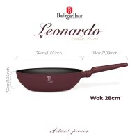 BERLINGERHAUS Pánev wok s titanovým povrchem 28 cm Leonardo Collection BH-8033 (4)
