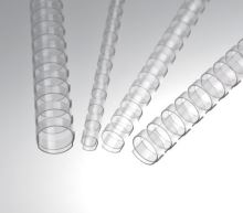 Vázací hřbet Eurosupplies / OEM plastový A4 průměr 12,5 (12) mm čirý 100ks (4)