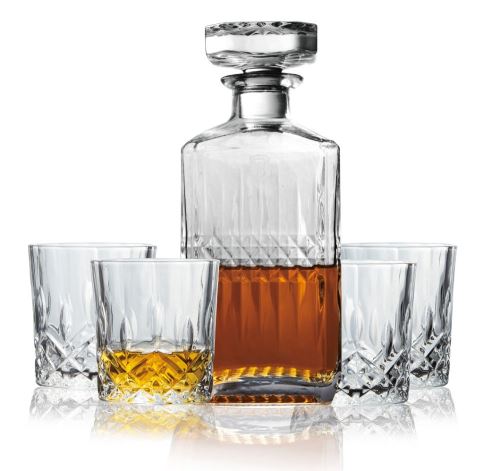 BERLINGERHAUS Sada lahve 750 ml a 4 ks sklenic na whisky 220 ml BH-8657
