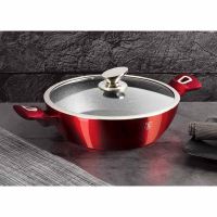BERLINGERHAUS Sada nádobí s mramorovým povrchem 6 ks Burgundy Metallic Line (8)