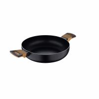 Pánev s nepřilnavým povrchem a poklicí 28 cm Earth Black (4)