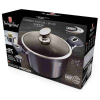 BERLINGERHAUS Kastrol s poklicí s mramorovým povrchem 24 cm Carbon PRO Line BH-6893 (8)