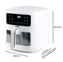 Horkovzdušná fritéza 6 l - digitální - DOMO DO1136FR, 6 L, 1500 W, průhled (17)