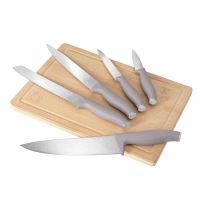 Sada nožů s prkénkem 6 ks Taupe Collection (7)