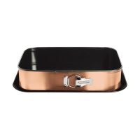 BERLINGERHAUS Forma s nepřilnavým povrchem 2v1 Rosegold Metallic Line 39x27x7,5cm BH-6474 (1)