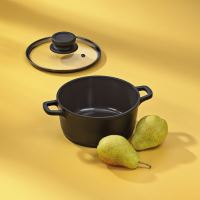 Hrnec Atura litý hliník černý 16 cm 1 l (1)