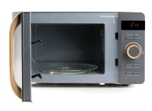 Mikrovlnná trouba - šedá - WOOD YOU - DOMO DO3420, Objem: 20 l, Talíř: 25,5 cm, Výkon: 700 W (5)