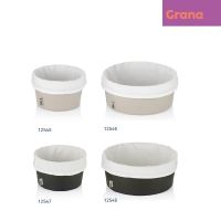 KELA Košík na chleba Grana PU kůže stříbrná šedá 11,0cm 19,0cm KL-12545 (5)