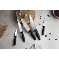 Sada nožů s magnetickým držákem z akátového dřeva 6 ks Matte Black Collection (4)