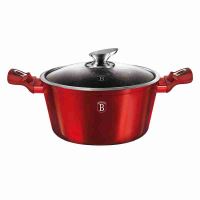 BERLINGERHAUS Kastrol s mramorovým povrchem a poklicí 30 cm Burgundy Metallic Line BH-6192 (13)