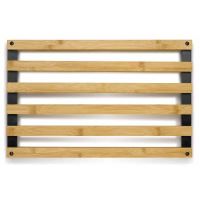 KELA Podložka Kiril 38x24 cm bambus černá KL-12596 (1)