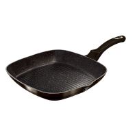 BERLINGERHAUS Pánev grilovací s poklicí 28 cm Shiny Black Collection BH-6612 (3)