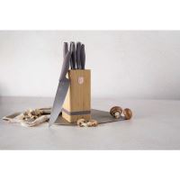 Sada nožů se stojanem BAMBOO 6 ks Taupe Collection (10)