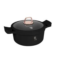 BERLINGERHAUS Kastrol s titanovým povrchem a poklicí 24 cm Black Rose Collection BH-1457 (4)
