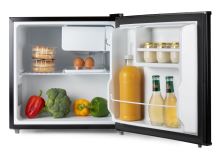 Mini lednice s mrazící přihrádkou - E - černá - DOMO DO91103, Objem: 43 l *, Třída: E, (š x h x v): 47,2 x 45 x 49,2 cm (1)