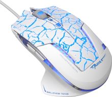 E-Blue Myš Mazer Pro, 2500DPI,bílo-modrá