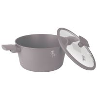 Kastrol s titanovým povrchem a poklicí 28 cm Taupe Collection (2)