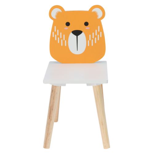 HOMESTYLING Dětská dřevěná židle Medvěd KO-DD1000530medv
