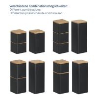 KELA Úložná dóza Kiril kovová černá 11,5x11,5x9,5cm 800,0ml KL-17887 (2)