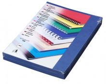 Vázací kryt Eurosupplies kartonový Delta A4 250g/m2 100ks, imitace kůže, tmavě modrý (královská modrá) (1)