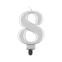 ALBI SVÍČKA SILVER ČÍSLO 8 (1)