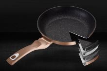 BERLINGERHAUS Pánev hluboká s mramorovým povrchem a poklicí 28 cm Rosegold Metallic Line BH-1518 (5)
