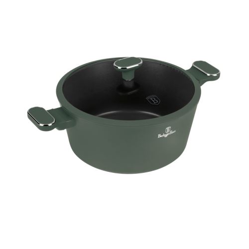 BERLINGERHAUS Kastrol s titanovým povrchem a poklicí 28 cm Matte Green Collection BH-8202