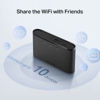 Modem TP-Link Mercusys MT110 LTE s WiFi routerem, 1x slot SIM, 150Mbps 2,4, baterka (5)