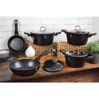 BERLINGERHAUS Kastrol s poklicí s mramorovým povrchem 20 cm Black Rose Collection BH-1641 (8)