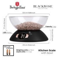 BERLINGERHAUS Váha kuchyňská s miskou Black Rose Collection BH-9620 (2)