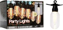 PROGARDEN Světelný řetěz LED PARTY 10 žárovek 9,5m KO-AF5300220 (1)