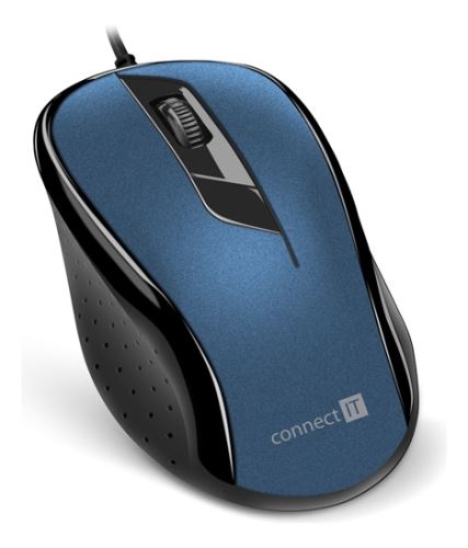 Connect IT 1200-BL Optická myš, USB