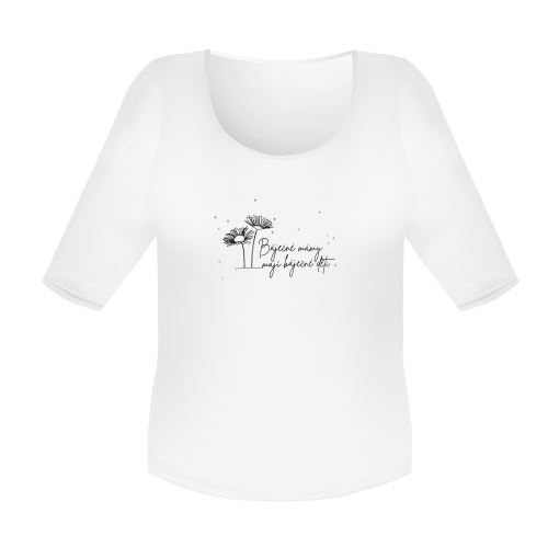 ALBI Dámské tričko s kamínky - Báječné maminky, vel. XL