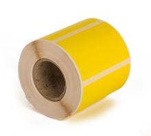 Etikety 80mm x 50mm, PE folie, žlutá, cena za 500ks/1role/D40 (1)