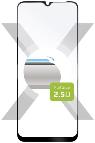 Tvrzené sklo FIXED pro Samsung  A22 5G, lepení přes celý displej, černé