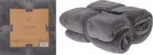 HOMESTYLING Deka fleece 180 x 230 cm ESSENTIALS šedá KO-HZ1011870 (1)