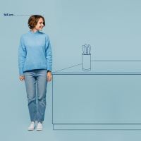 Sada nožů ve stojanu Acida bambus černý 24,5cm 13,0cm (4)
