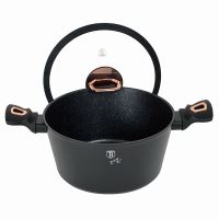 Kastrol s poklicí s mramorovým povrchem 24 cm Black Rose Collection (3)