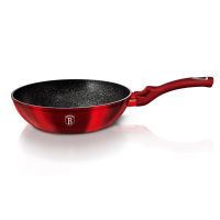 BERLINGERHAUS Pánev WOK s mramorovým povrchem 30 cm Burgundy Metallic Line BH-6166 (5)