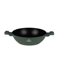BERLINGERHAUS Pánev wok s poklicí a titanovým povrchem 30 cm Matte Green Collection BH-8160 (4)