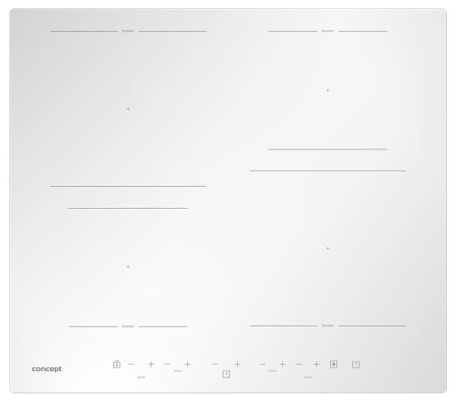 Concept Indukční deska IDV4260wh WHITE