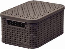 Box Curver Style S 6L s víkem tmavě hnědý Box Curver Style S 6L s víkem tmavě hnědý