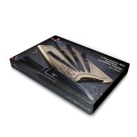 BERLINGERHAUS Sada nožů s nepřilnavým povrchem + prkénko 6 ks Black Silver Collection BH-2549 (1)