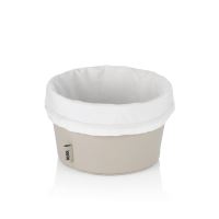 KELA Košík na chleba Grana PU kůže stříbrná šedá 11,0cm 19,0cm KL-12545 (7)