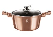 BERLINGERHAUS Kastrol s mramorovým povrchem a poklicí 28 cm Rosegold Metallic Line BH-1516 (11)