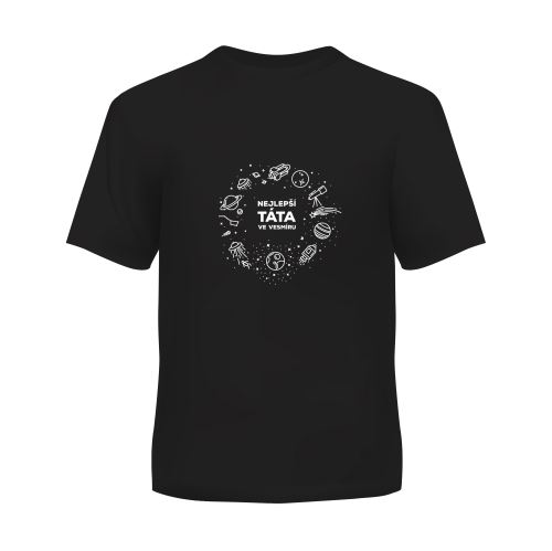 ALBI Pánské tričko - Nejlepší táta ve vesmíru, vel. XL