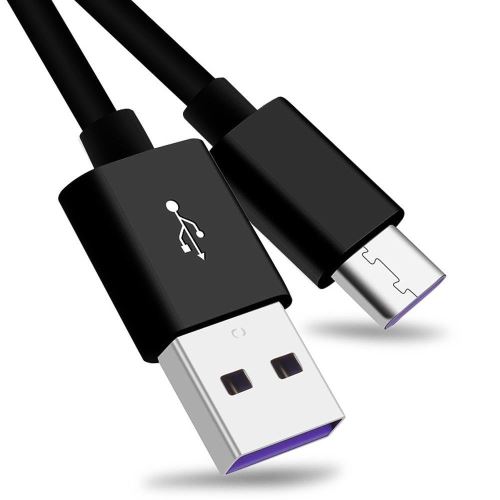 Kabel PremiumCord USB 3.1 C/M - USB 2.0 A/M super rychlé nabíjení 5A, 1m, černý